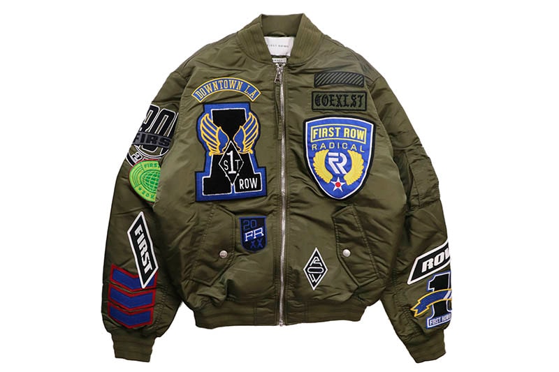 FIRST ROW FORCE MULTI PATCHES MA-1 JACKET (FRJ4010:OLIVE)