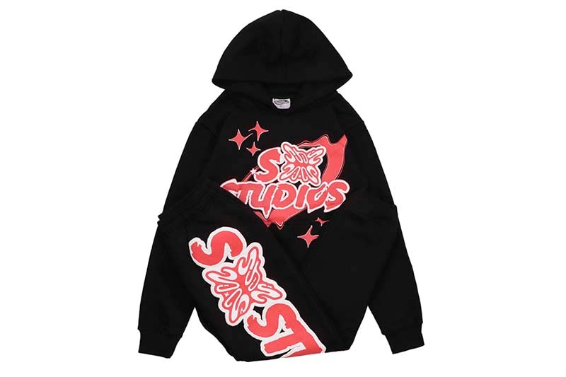 SB STUDIOS SB SWEATSUIT (BLACK/RED)