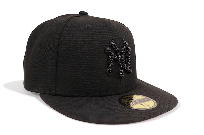 HATS LA NEW YORK PEARL HAT (BLACK ON BLACK)