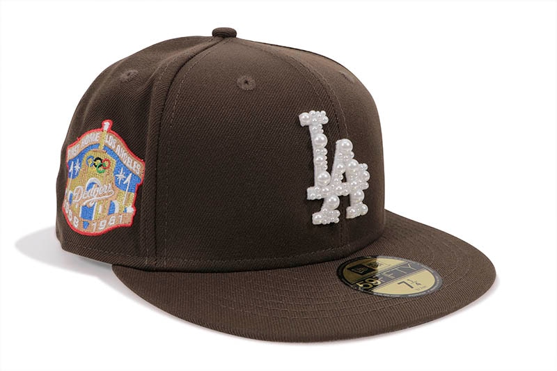 HATS LA LOS ANGELES PEARL HAT (BROWN)