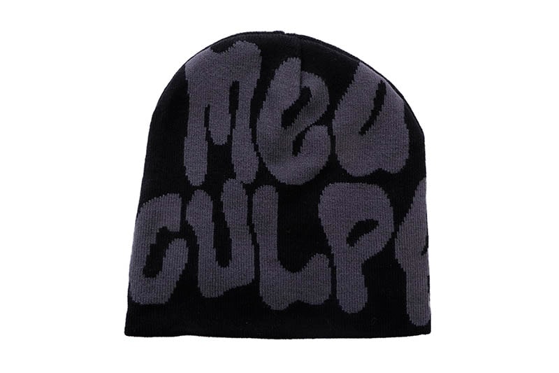 MEA CULPA BEANIE (BLACK/CHARCOAL)