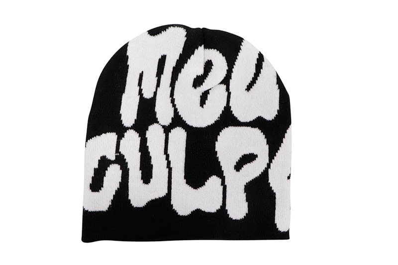MEA CULPA BEANIE (BLACK/WHITE)