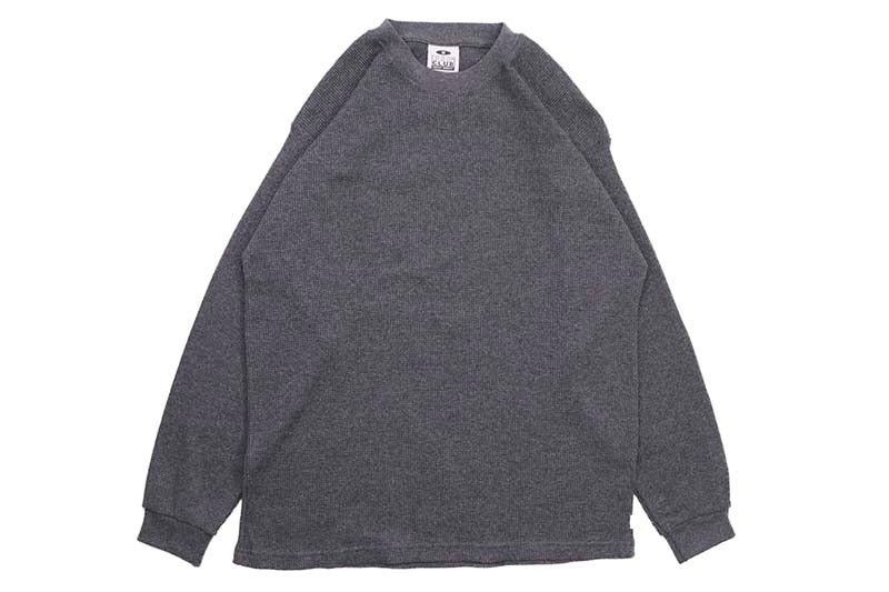 PRO CLUB HEAVYWEIGHT COTTON LONG SLEEVE THERMAL TOP (CHARCOAL) 115
