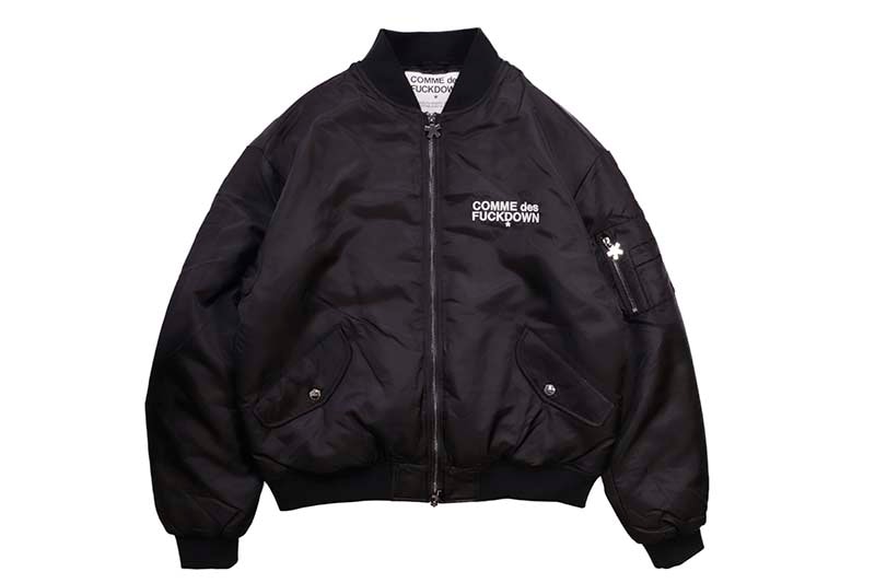 COMME DES FUCKDOWN MA-1 JACKET (CFABM01303:BLACK) 762424103