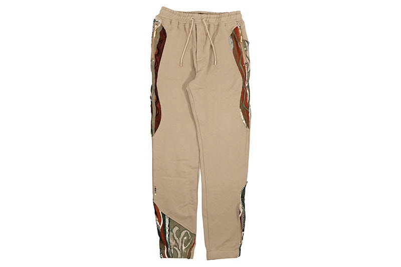 COOGI SWEATER PIECED FLEECE JOGGER (CG-KB-023:KHAKI)