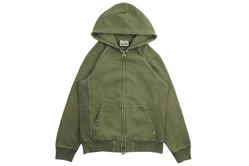 PRO CLUB HEAVYWEIGHT VINTAGE WASH ZIP-UP (OLIVE) 44PC0303 | Brand 