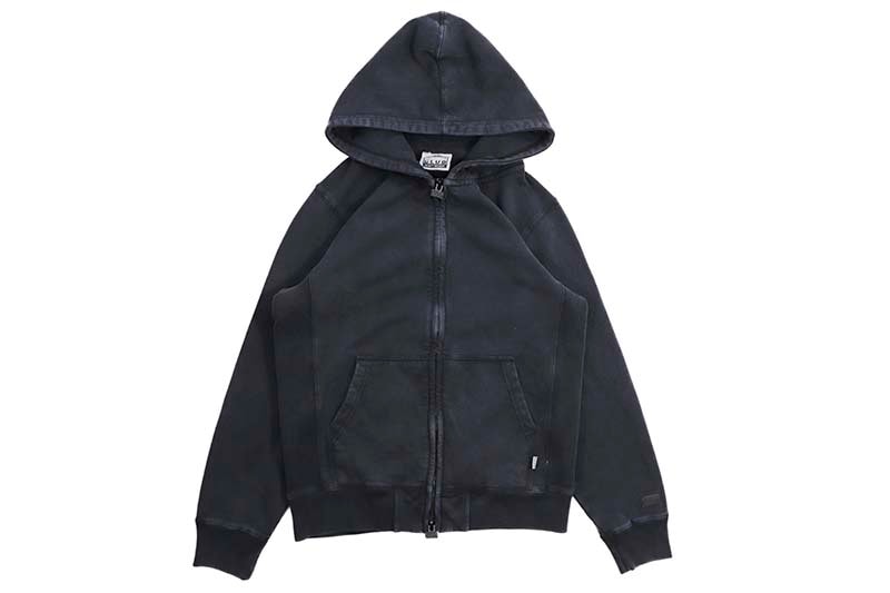 PRO CLUB HEAVYWEIGHT VINTAGE WASH ZIP-UP (BLACK) 44PC0303