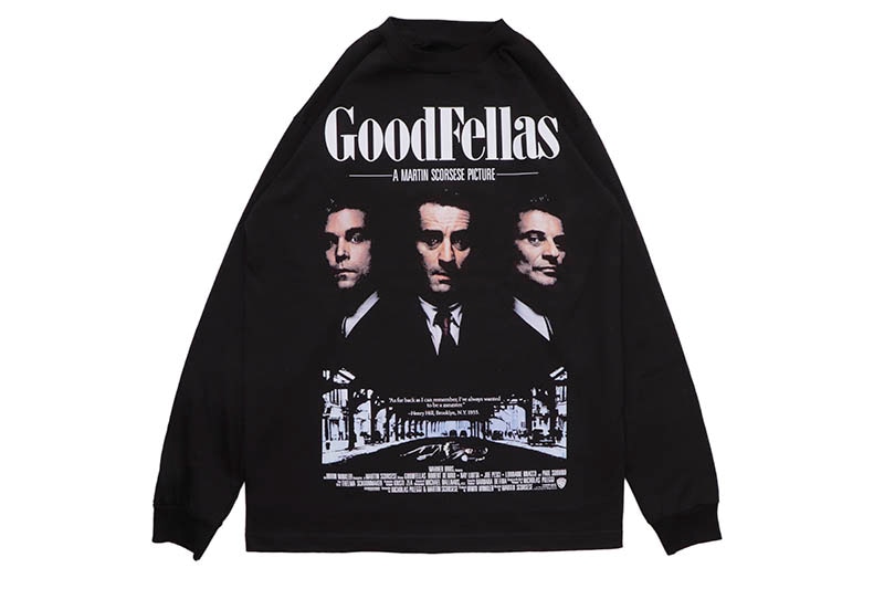 JEFFERSONS GOODFELLAS HEAVYWEIGHT LONG SLEEVE T-SHIRT (BLACK)