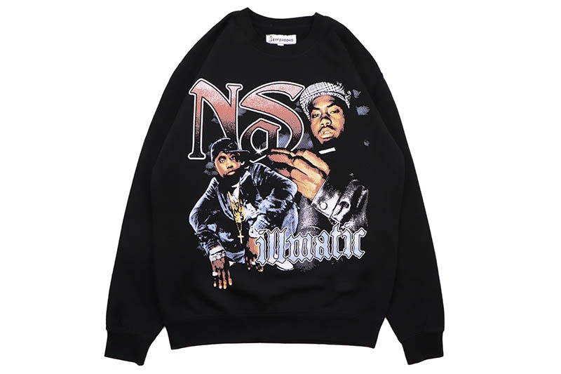 JEFFERSONS ILLMATIC HEAVYWEIGHT CREWNECK SWEATSHIRT (BLACK)