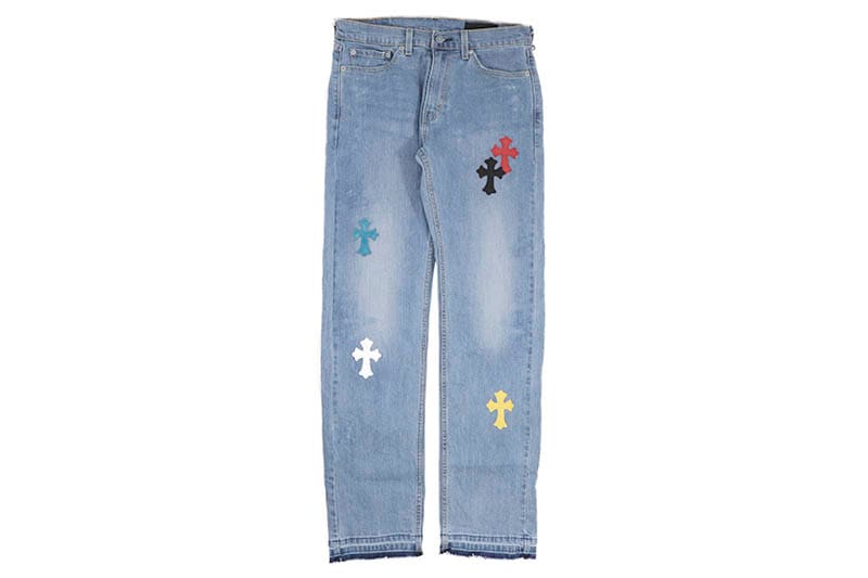 ADVANCE CROSS PATCH CUSTOM LEVI'S 505 REGULAR FIT JEANS (MULTI COLOR) ARS-3077/3807/3867