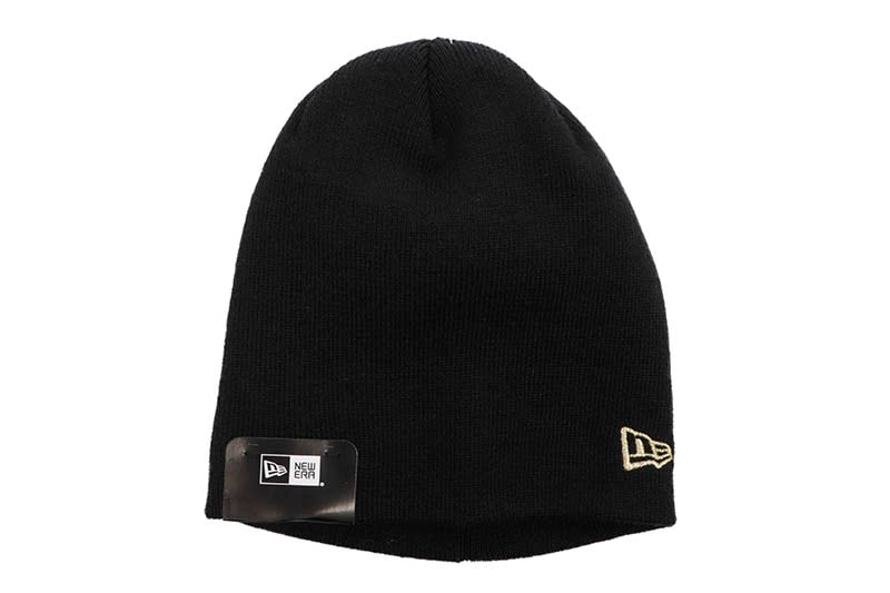 NEW ERA BASIC BEANIE (BLACK/METALLIC GOLD FLAG) 11120547