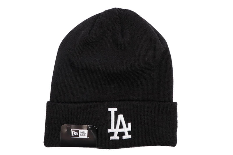 NEW ERA LOS ANGELES DODGERS MLB TEAM LOGO BASIC CUFF KNIT (BLACK) 13751351