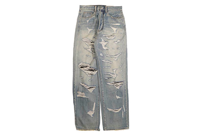mnml ULTRA BAGGY DISTRESSED DENIM (D393-VBL:VINTAGE BLUE)