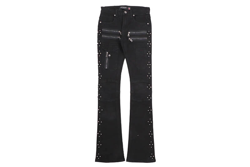 GUNZINII STACKED UTILITY CRYSTAL DENIM (GZ593:BLACK) | すべての