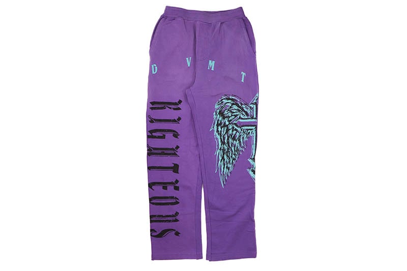 DEVELOP MENTAL RIGHTEOUS SUN DRY WASH RELAXED FIT SWEATPANTS (742-414:PURPLE)