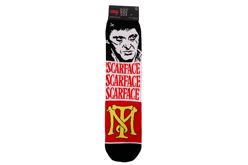 ODD SOX SCARFACE MASH-UP CREW SOCKS (35846MONCD:MULTI)