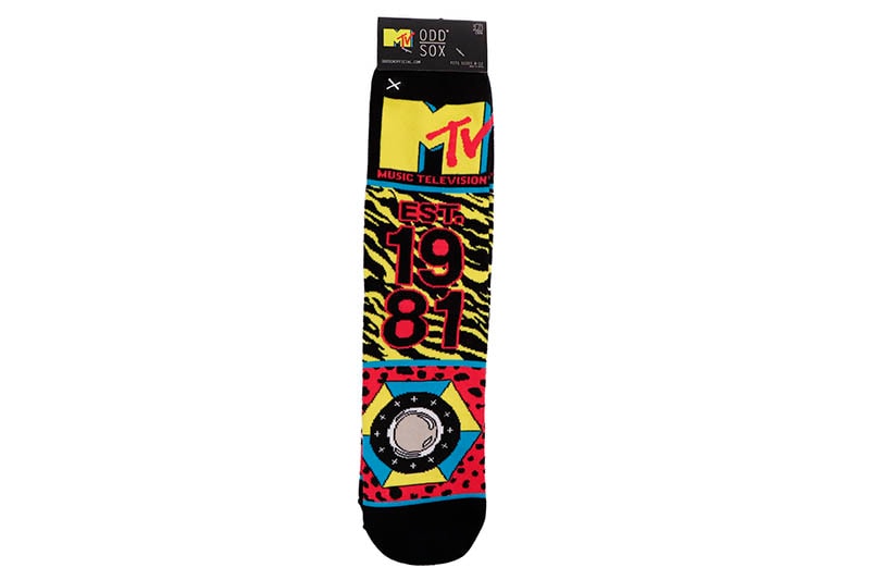 ODD SOX MTV MASH-UP CREW SOCKS (36024MONCD:MULTI)