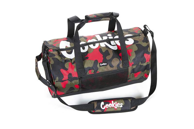 COOKIES SUMMIT RIPSTOP DUFFLE BAG (RED CAMO) CM232ADB02