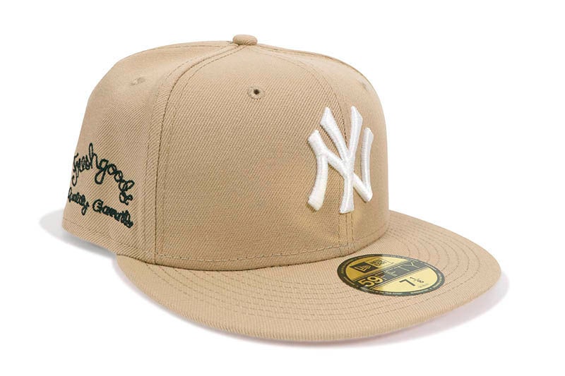 NEW ERA X JOE FRESHGOODS NEW YORK YANKEES 59FIFTY FITTED CAP (PEACH UNDERVISOR/CAMEL)