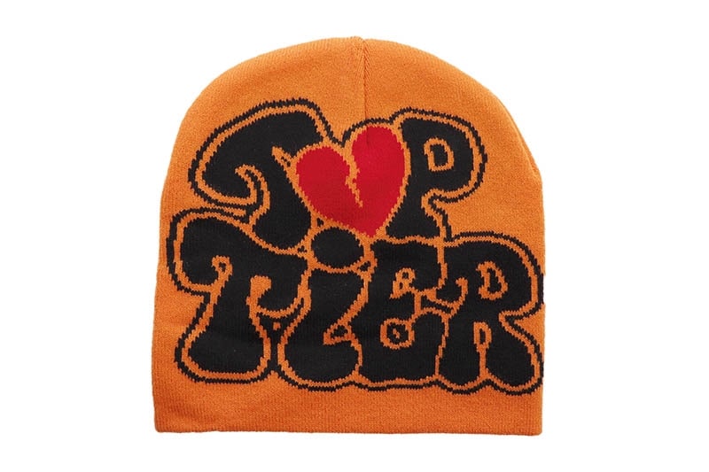 TOP TIER BEANIE (ORANGE/BLACK)
