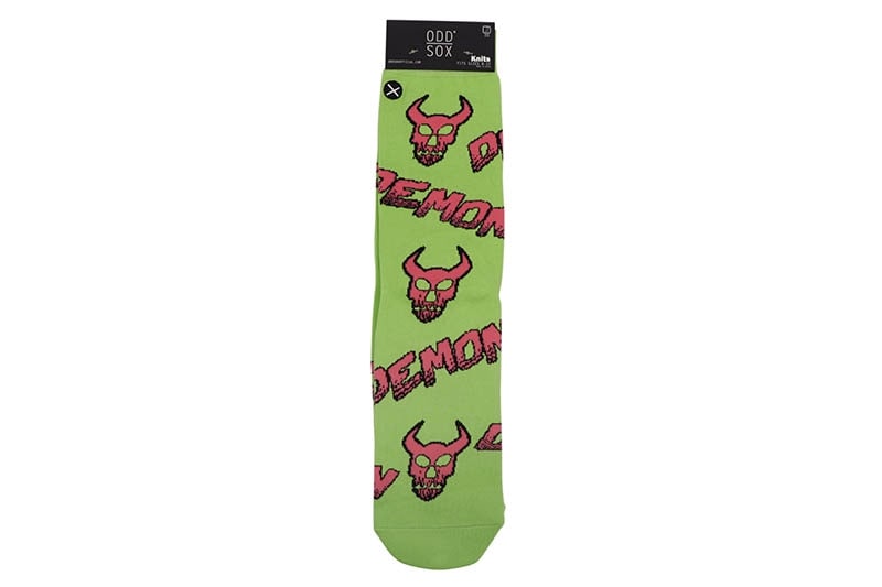 ODD SOX DEMON TIME CREW SOCKS (32691MONCD:GREEN)