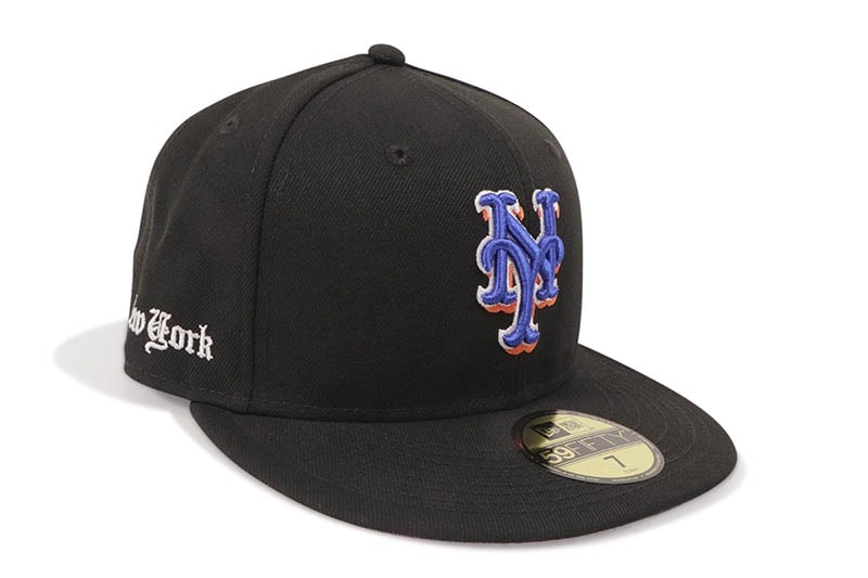 NEW ERA NEW YORK METS 59FIFTY OLD ENGLISH FITTED CAP (BLACK) 14307690
