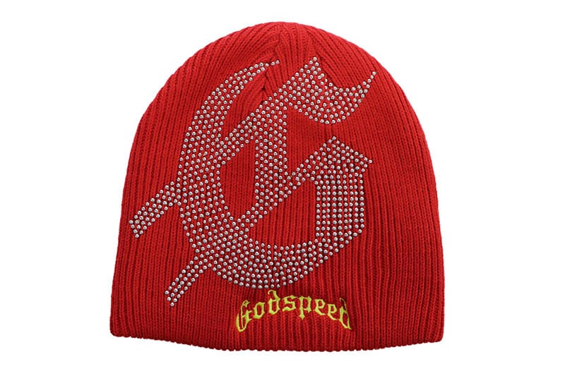 GodSpeed ビーニー GODSPEED STUDDED BEANIE (RED/YELLOW) | Brand,G-L,GODSPEED NEW YORK