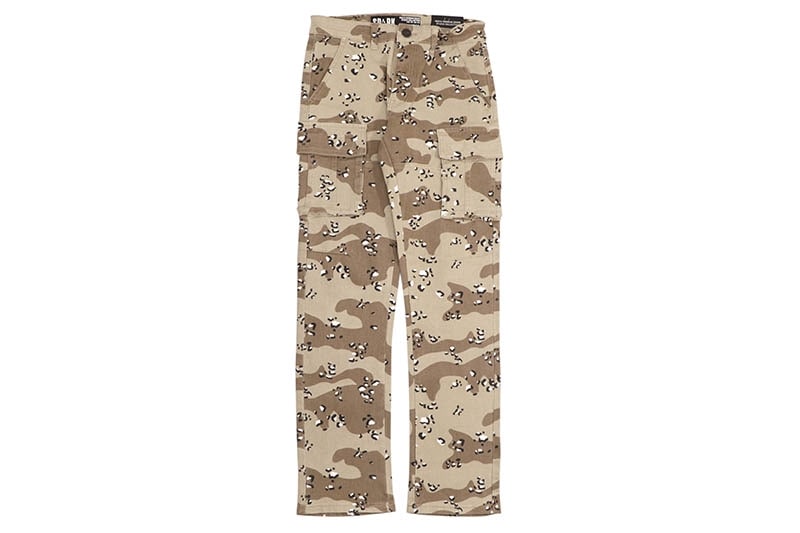SPARK SLIM STRAIGHT FIT STRETCH CARGO CAMO PANTS (S4413:DESERT)