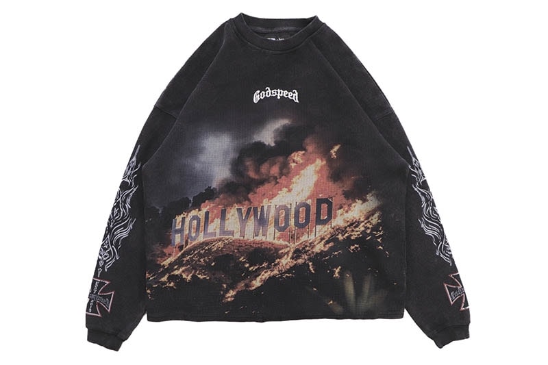 GODSPEED HOLLYWOOD INFERNO LS THERMAL (GREY WASH)