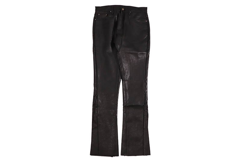 mnml B169 LEATHER FLARE PANTS (D224:BLACK) | Brand,M-R,mnml