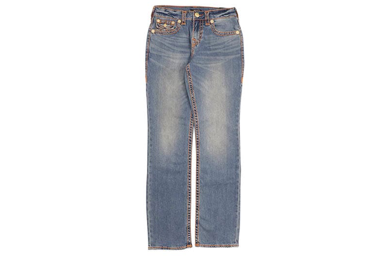 TRUE RELIGION RICKY SUPER T EMBROIDERED STRAIGHT JEAN