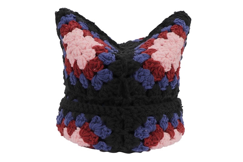 CROCHET CAT HAT (PINK)