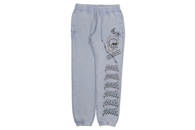 COOKIES HEAVEN CAN WAIT FLEECE SWEATPANT (WASHED SLATE) CM251BKP06