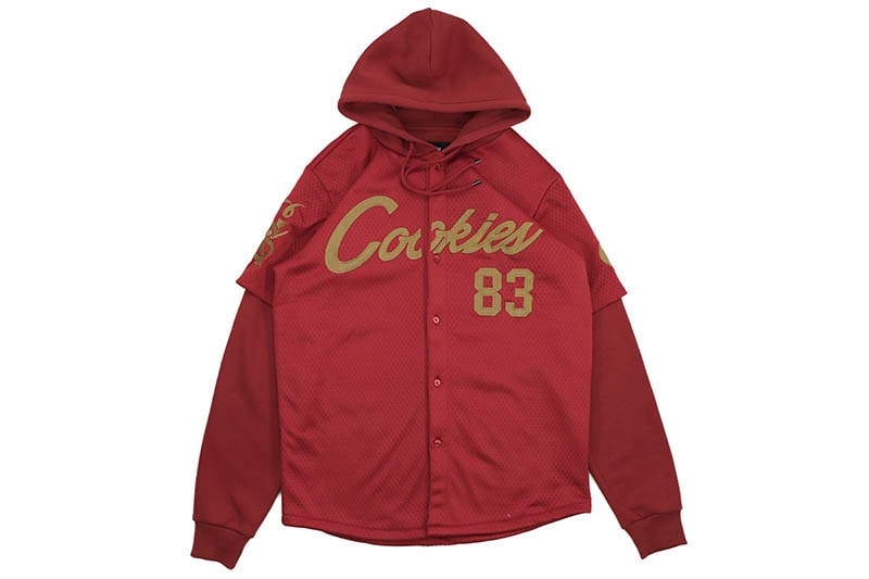 COOKIES LEGACY JERSEY LS 2FER WITH FLEECE HOOD (RED) CM251KLT02