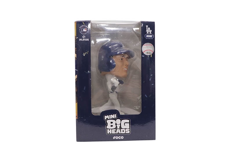 FOCO OHTANI LOS ANGELES DODGERS 2024 WORLD SERIES CHAMPIONS SQUARE BASE MINI BIGHEADS BOBBLEHEAD