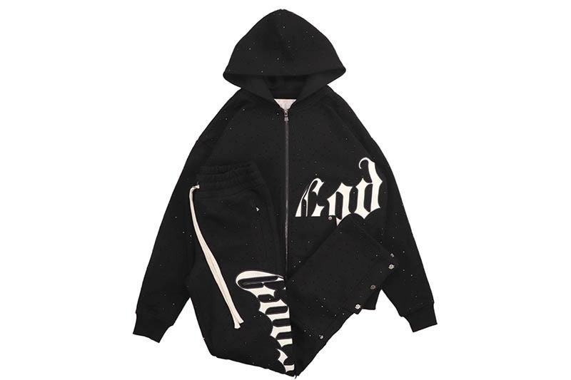 GODSPEED OG LOGO VVS SWEATSUIT V2 (BLACK/WHITE)