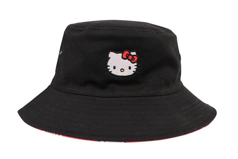 リバーシブル ハローキティ バケットハット NEW ERA KID'S HELLO KITTY REVERSIBLE BUCKET HAT (BLACK