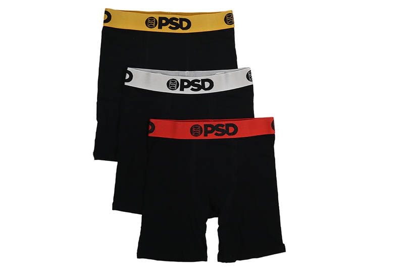 PSD SOLIDS 3 PACK - CHROME BOXERS BRIEFS (424180186:BLACK)