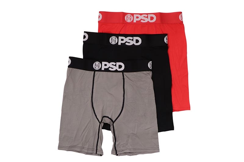 PSD SOLIDS 3 PACK - RED/GRAY/BLACK BOXERS BRIEFS (322180161:MULTI)