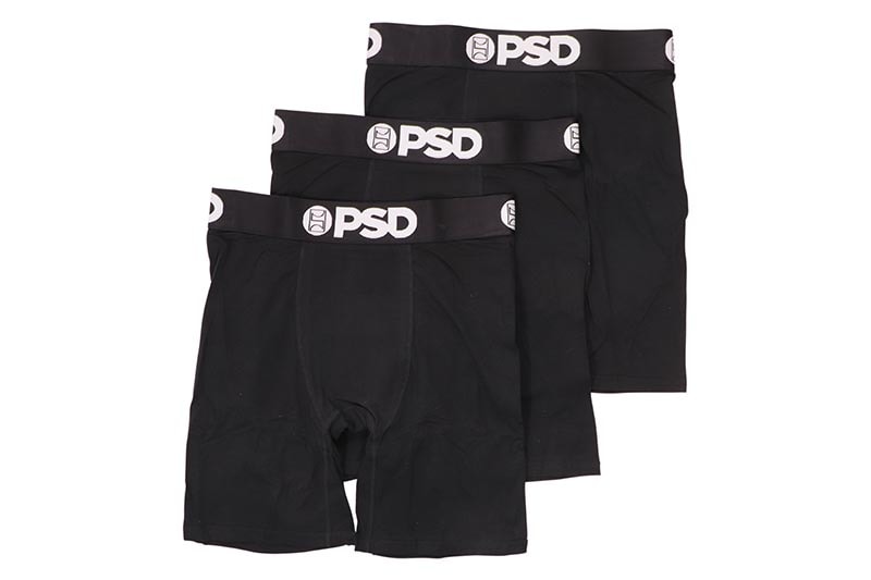 PSD SOLIDS 3 PACK - BLACK BOXERS BRIEFS (322180160:BLACK)