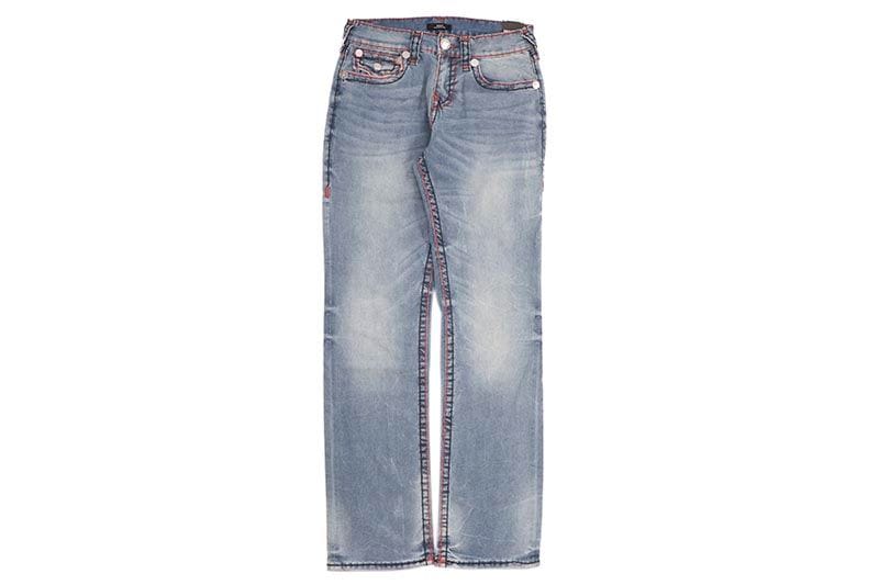 TRUE RELIGION RICKY SUPER T TRIPLE HORSESHOE STRAIGHT JEAN (108712:GROTON LIGHT WASH)