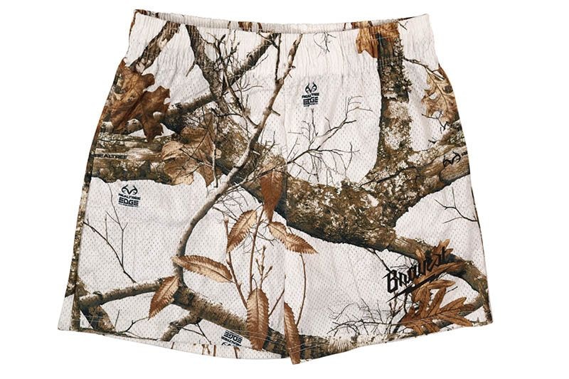 BRAVEST STUDIOS WHITE REALTREE SHORTS