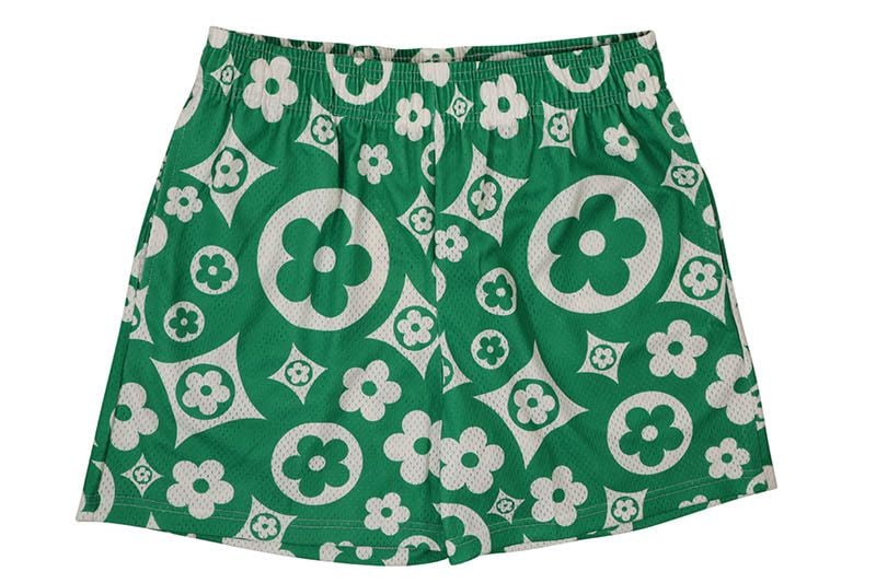 BRAVEST STUDIOS GREEN FLOWER SHORTS