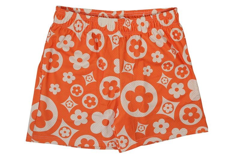 BRAVEST STUDIOS ORANGE FLOWER SHORTS