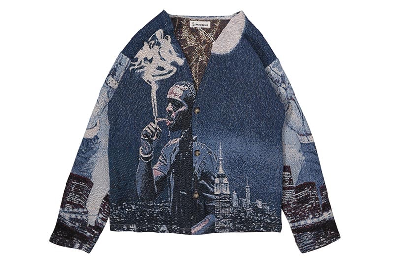 JEFFERSONS TAPESTRY CARDIGAN V2 (THE WOO) | Brand,G-L,JEFFERSONS