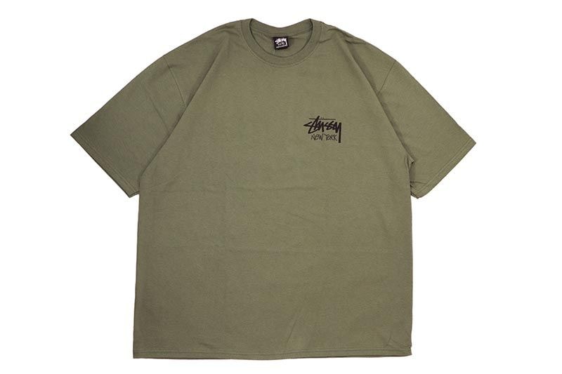 STUSSY STOCK NEW YORK T-SHIRTS (OLIVE)