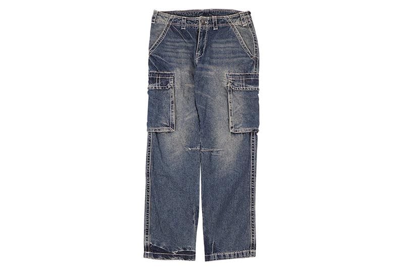 TRUE RELIGION BIG T BAGGY CARGO JEAN (108420:EL ESTOR MEDIUM WASH)