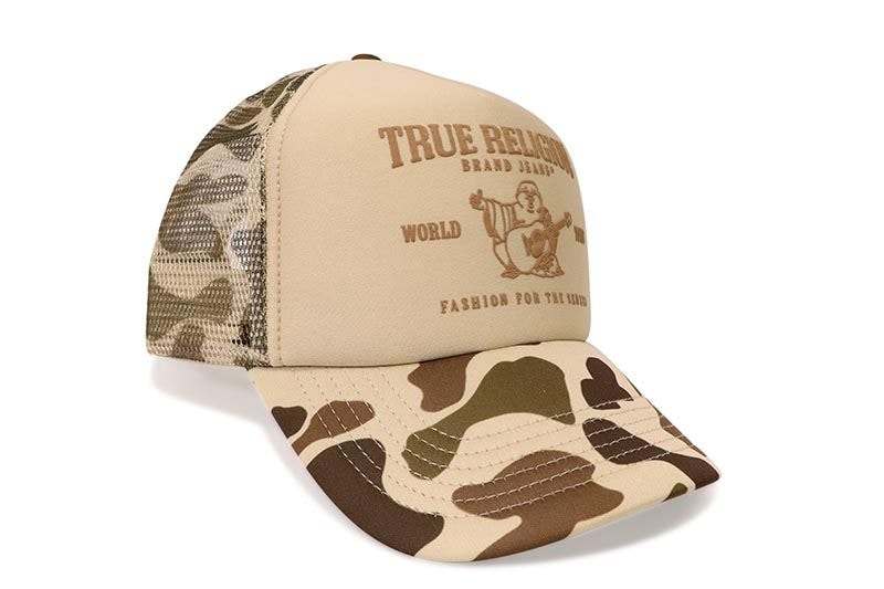 TRUE RELIGION CAMO TRUCKER HAT (TR2965:MULTI)