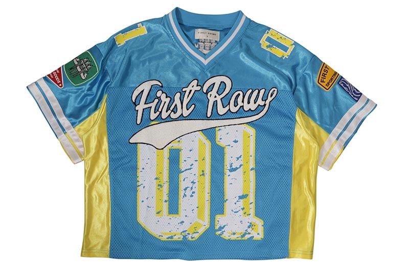 FIRST ROW FR COLOR BLOCK FOOTBALL JERSEY (FRR1007:BLUE)
