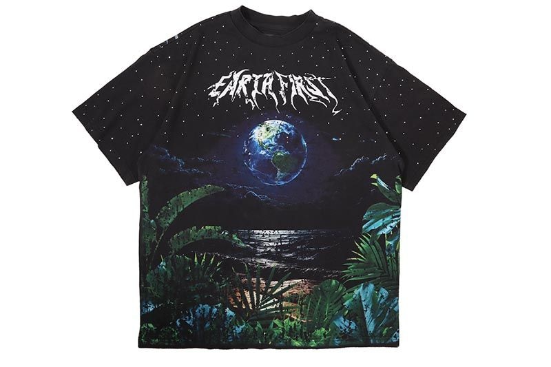 FIRST ROW EARTH FIRST MIDNIGHT TEE (FRT2183:BLACK)